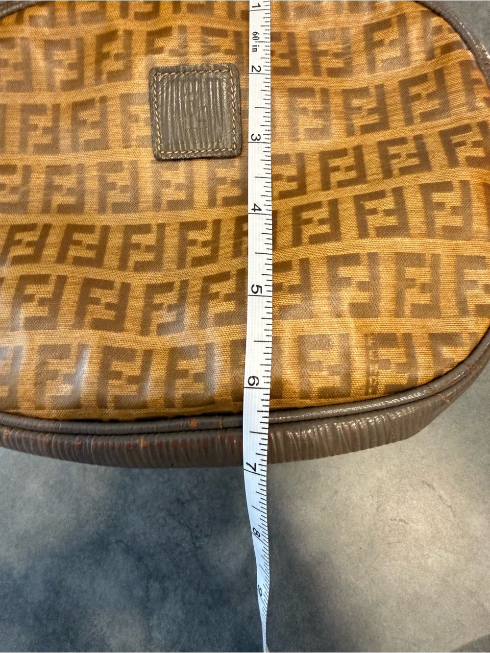 Fendi Vintage Zucca FF Bag with Chain Wristlet Strap - Picture 12 of 13